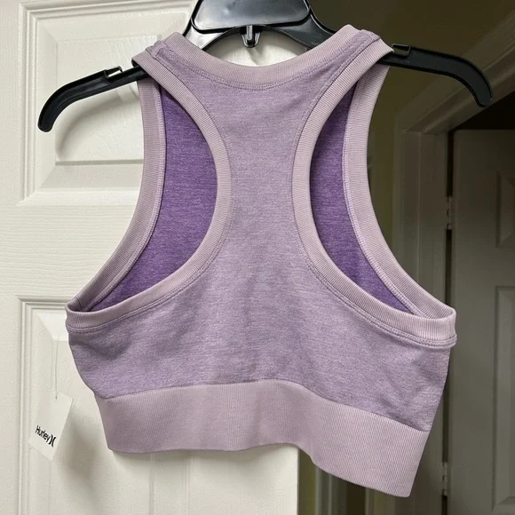 NWT Hurley Rita Seamless Racerback Tank Top Purple, Size L - Picture 7 of 10